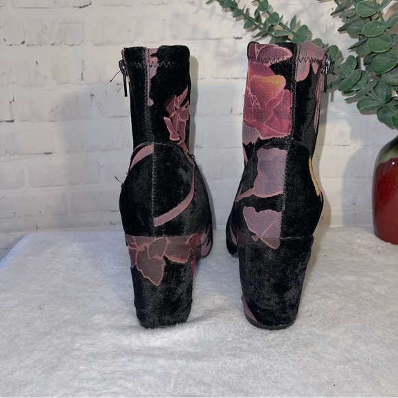 Steve Madden Velvet Floral Mid Boot - Picture 3 of 11